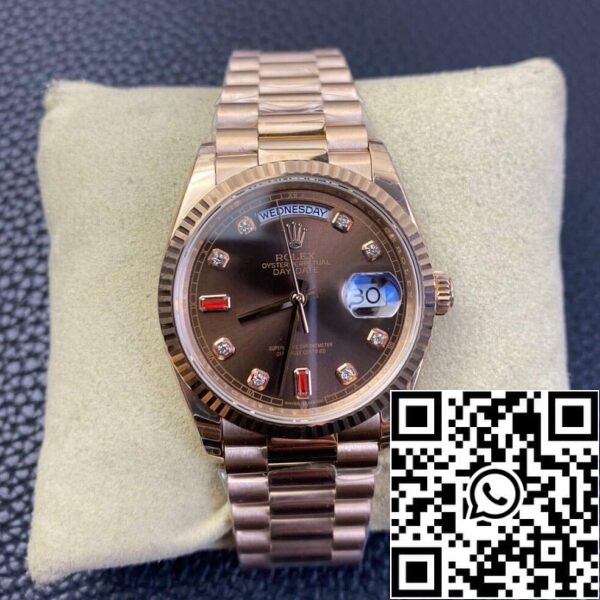 2 7 Rolex Day Date 118235 1:1 Best Edition EW Factory Quadrante Marrone