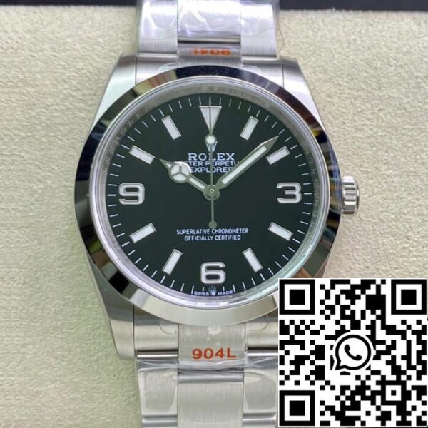 2 71 3cf34675 103f 49e5 80f5 51a514bf19dc Rolex Explorer M124270-0001 36MM 1:1 Най-добро издание EW Фабрика черен циферблат