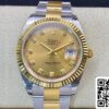 2 72 7041e3ce 98d9 4b05 b5df 17ca66e122bc Rolex Datejust M126333-0011 1:1 Best Edition EW Factory Quadrante Champagne