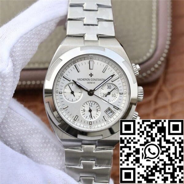 2 72 e77a9fc9 7b03 4fbb bfab d67407524512 Vacheron Constantin Overseas 5500V/110A-B075 1:1 Best Edition 8F fabriek zilverwit wijzerplaat