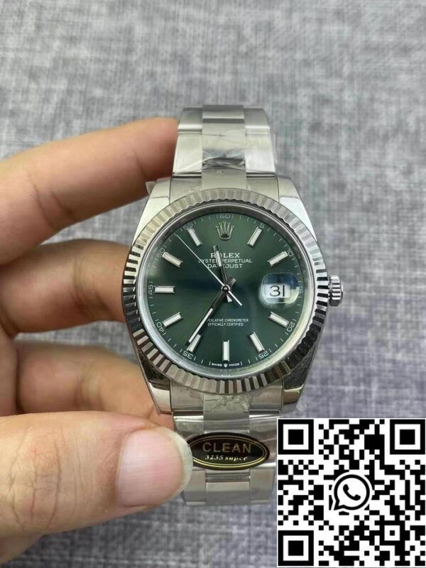 2 73 50c689ee f49a 4161 8e08 1485c23d1e87 Rolex Datejust M126334-0028 1:1 Best Edition Clean Factory Quadrante verde