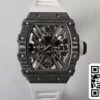 2 73 dbe3c8ee efb8 4aaf a67e cd6728645422 Richard Mille RM12-01 Tourbillon 1:1 Best Edition RM Factory Cinturino in fibra di carbonio bianco