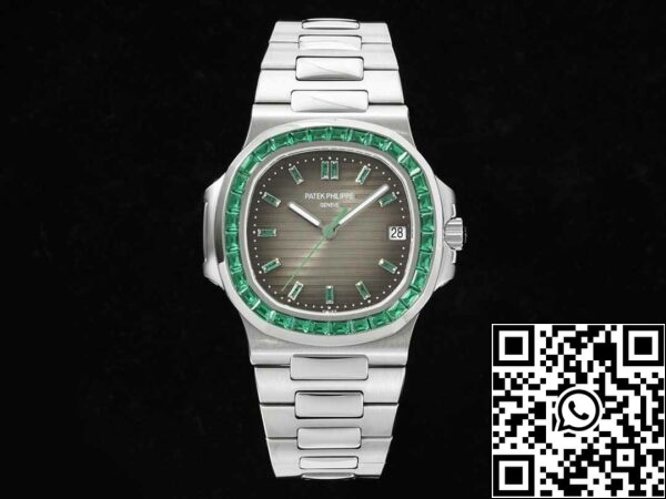 2 74 Patek Philippe Nautilus 5711 1:1 Mejor Edición GR Fábrica Bisel Diamante