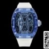 2 75 08d7aca6 2efe 4efa 891f dc4541e07fd0 Richard Mille RM053-02 Tourbillon 1:1 Meilleure édition RM Factory Boîtier bleu transparent