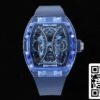 2 76 12e96c4c be63 4c98 ae69 fb5308f9f659 Richard Mille RM053-02 Tourbillon 1:1 Best Edition RM Factory Sininen luuranko kellotaulu