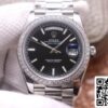 2 76 3d051be9 5480 48e3 ad57 a55e39ec8bf3 Rolex Day Date M228349RBR-0002 1:1 Best Edition EW Factory 18ct białe złoto