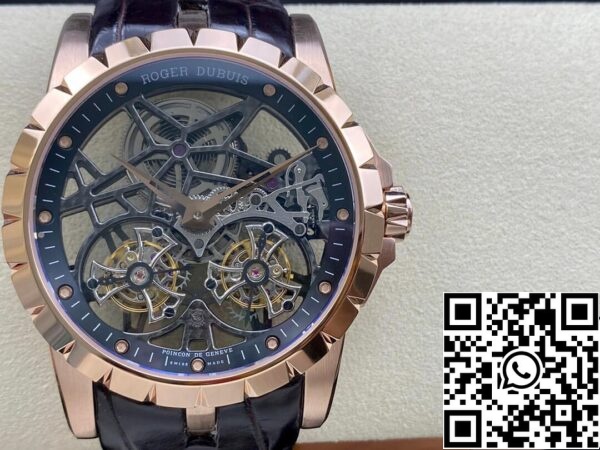 2 76 f26d63ee 1f86 4633 b0ec 315bebe3cdb9 Roger Dubuis Excalibur RDDBEX0395 1:1 Best Edition YS Factory Double Tourbillon Dial