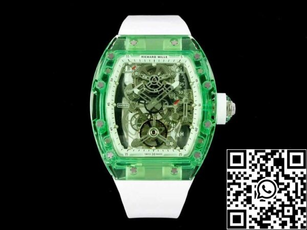 2 77 e8b67c11 8805 4825 a073 037f558f6039 Richard Mille RM 56-01 Tourbillon 1:1 Най-добро издание RM Factory Green Transparent Case