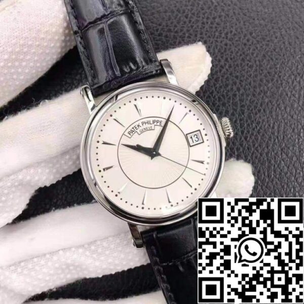 2 78 10d32a82 2a07 4d61 8bf2 a40beb4ae244 Patek Philippe Calatrava 5153G-010 1:1 Best Edition ZF Factory Quadrante bianco