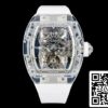 2 79 769927fe 535a 4784 93b8 0cfdeccd5e5a Richard Mille RM 56-01 뚜르비옹 1:1 베스트 에디션 RM 팩토리 화이트 러버 스트랩