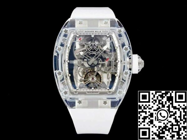 2 79 769927fe 535a 4784 93b8 0cfdeccd5e5a Richard Mille RM 56-01 Tourbillon 1:1 Best Edition RM Factory Valkoinen kuminauha