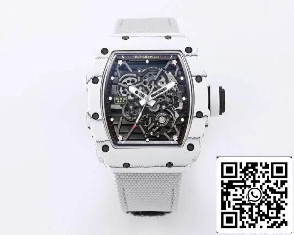 2 79 8d87c694 0715 4b0e 90c9 165847b55331 Richard Mille RM35-01 1:1 베스트 에디션 BBR 팩토리 화이트 카본 파이버 케이스