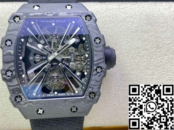 2 79 c04a22dd c4f0 41f6 8a72 ceac1a1d8bf4 Richard Mille RM12-01 1:1 Mejor Edición RM Factory Tourbillon Esqueleto Esfera