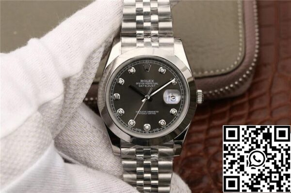 2 79 edb78c36 a168 4fc1 80f0 bcbda50eaa74 Rolex Datejust M126300 1:1 Best Edition EW Factory Quadrante Grigio