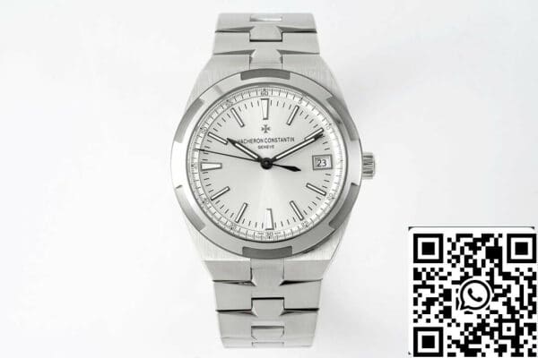 2 7 0be11840 0b3e 4bb9 9202 25ca2fb37eae Vacheron Constantin Overseas 4500V/110A-B126 1:1 Best Edition ZF Factory Sølvfarvet hvid urskive