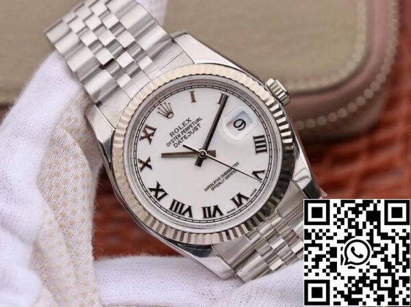 2 7 a850eab5 1b61 41d7 968a c4ff29e57f87 Rolex Datejust 116234 36mm AR Factory 1:1 Best Edition Swiss ETA3135 Quadrante Bianco