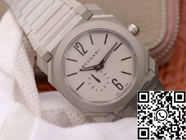 2 7 bb1d7f99 b66e 43a7 9830 e8370e3e2385 Bvlgari Octo Finissimo 103011 1:1 Best Edition BV Factory Silver Gray Dial