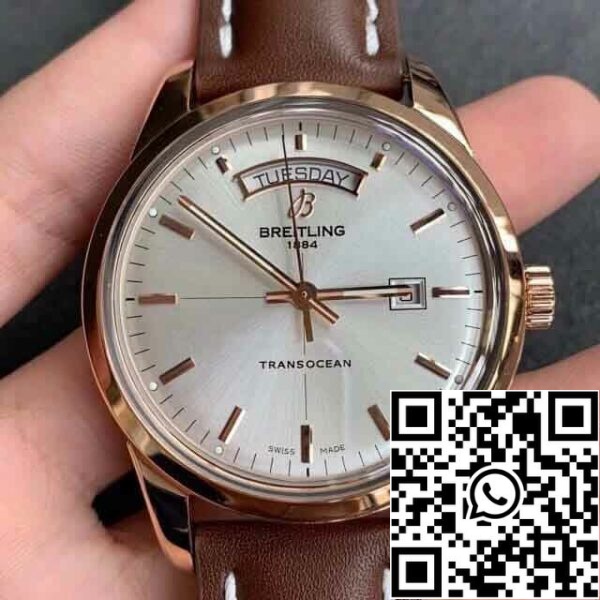 2 7 e1772c3a b839 4357 b3ab 8e061cba54a1 Реплика Breitling Transocean R45310121G1P1 V7 Фабрика златен корпус