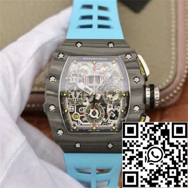 2 7 fbd7979d 37ef 40af 8c40 bb83a66f7b88 Richard Mille RM11-03 1:1 Best Edition KV Factory Correa azul