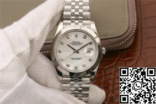 2 80 1f04ce40 9f76 4847 9716 776f83f810f6 Rolex Datejust M126300 1:1 Най-добро издание EW Фабрика Бяла фритиларна циферблат