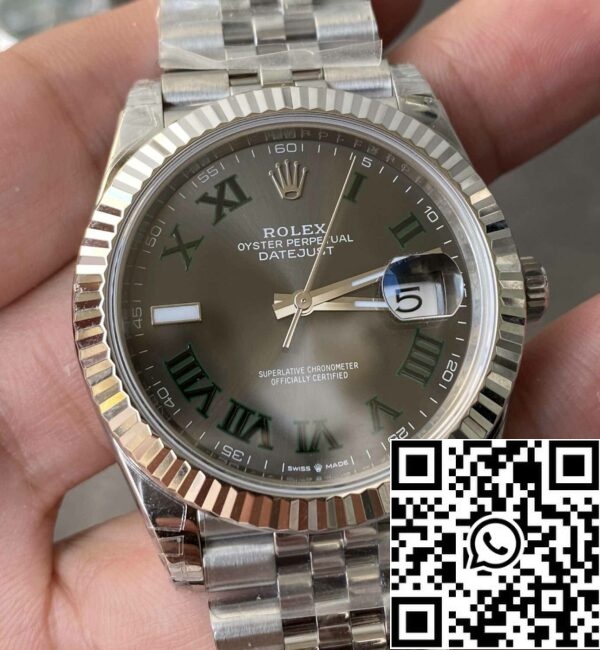 2 80 22e3d965 bbe6 4cd3 ad05 d0d21a166eb9 Rolex Datejust M126334-0022 41MM 1:1 Best Edition VS Factory Green Dial