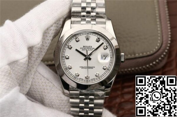 2 81 26d10d0d 9415 496e 97b0 f68106902ebc Rolex Datejust M126300 1:1 Best Edition EW gyári gyémántbetétes számlapja