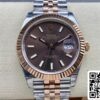 2 82 Rolex Datejust M126331-0002 1:1 Best Edition VS Fabriek Bruine Wijzerplaat