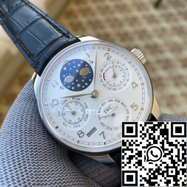 2 82 71322b75 d009 497b 9c76 b07cb6bf24f1 IWC Portuguese Perpetual Calendar IW503406 1:1 Best Edition APS Factory White Dial