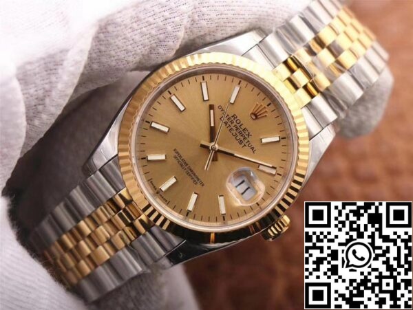 2 82 8fdc3c3d b2d9 4661 bd9a 5eb21e022996 Rolex Datejust M126233-0015 1:1 Best Edition EW Factory Champagne Dial Zwitserse ETA3235