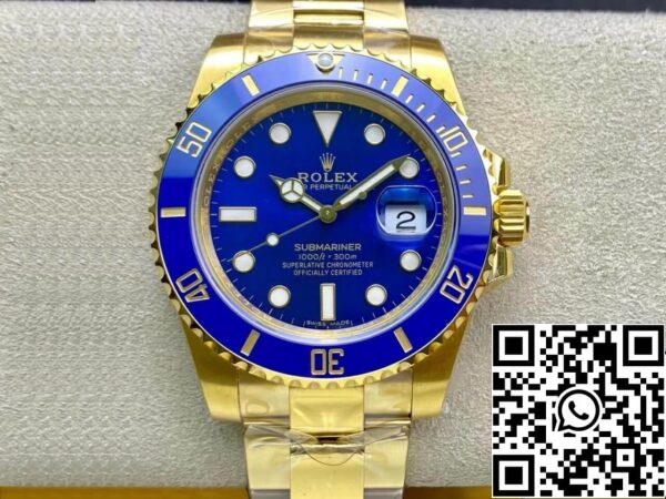 2 83 Rolex Submariner M116618LB-0003 3135 movimiento 40mm VS Factory Blue Dial