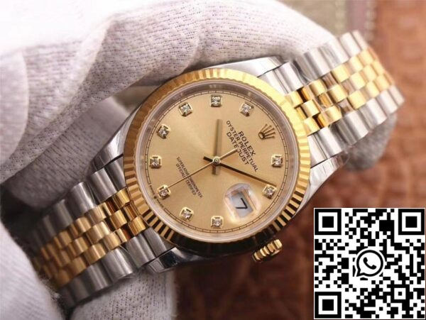 2 83 3dca950f 56e1 49dc 9395 421eb19be9fd Rolex Datejust M126233-0017 1:1 Best Edition EW Factory Champagne Dial Zwitserse ETA3235