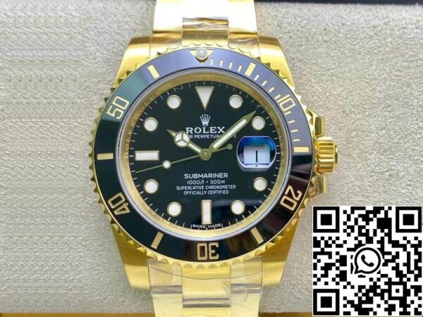 2 84 Rolex Submariner 116618LN-97208 40mm 3135 uurwerk VS Fabriek Zwarte Wijzerplaat