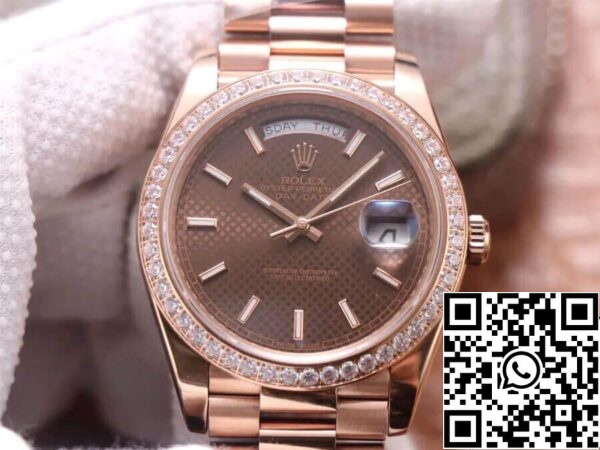 2 85 Rolex Day Date M228345RBR-0005 1:1 Best Edition EW Factory Or Rose 18ct