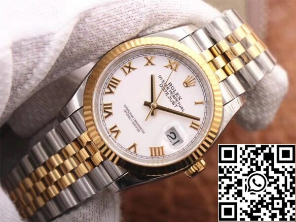 2 85 121cccc2 fc1f 47cb b351 d0c1f316b5e0 Rolex Datejust M126233-0029 1:1 Best Edition EW Factory Quadrante Bianco Svizzero ETA3235