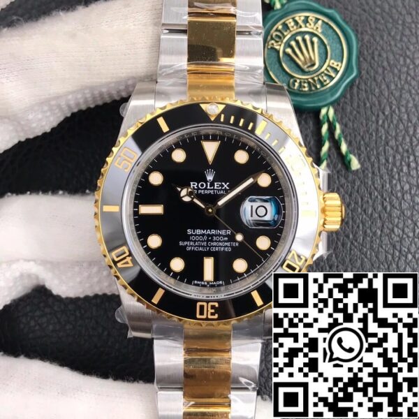 2 85 611b00e9 1e3a 4d38 8fc2 a3a395ef96aa Rolex Submariner 116613-LN-97203 40MM 3135 mechanizm VS Factory czarna tarcza