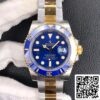 2 86 Rolex Submariner 116613LB-97203 40mm 3135 liikkeen VS Factory Blue Dial Musta Soittaa