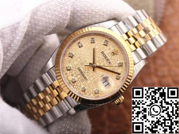 2 86 626bc147 a032 4276 8738 ec7ad3586756 Rolex Datejust M126233-0033 1:1 Най-добро издание EW Фабрика Шампанско набиране Швейцарска ETA3235