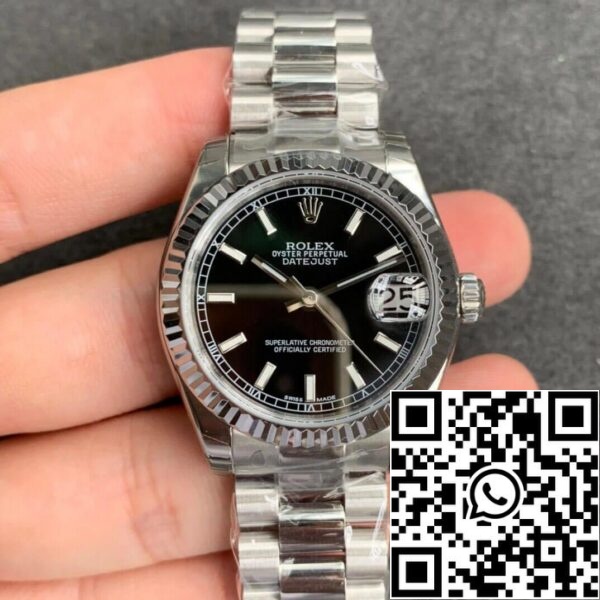 2 86 92ea0648 e433 4de2 83a9 a7b9f2b435c6 Rolex Datejust M178274-0034 1:1 Best Edition GS Fabriek Zwarte Wijzerplaat