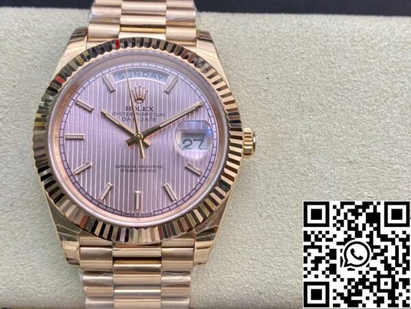 2 87 Rolex Day Date M228235-0005 1:1 Mejor Edición EW Fábrica de Oro Rosa