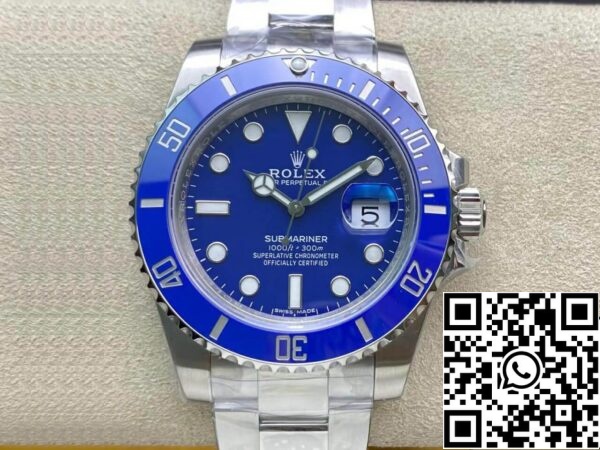 2 87 75893f65 285d 43c4 928b 58c454e6b996 Rolex Submariner 116619LB-97209 3135 mechanizm VS Factory niebieska tarcza