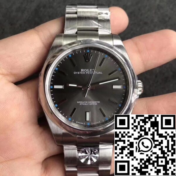 2 87 9fae8a6e 10b0 4df1 b480 ddcdf10a71d4 Rolex Oyster Perpetual 114300 39MM AR Factory 1:1 Best Edition Esfera gris