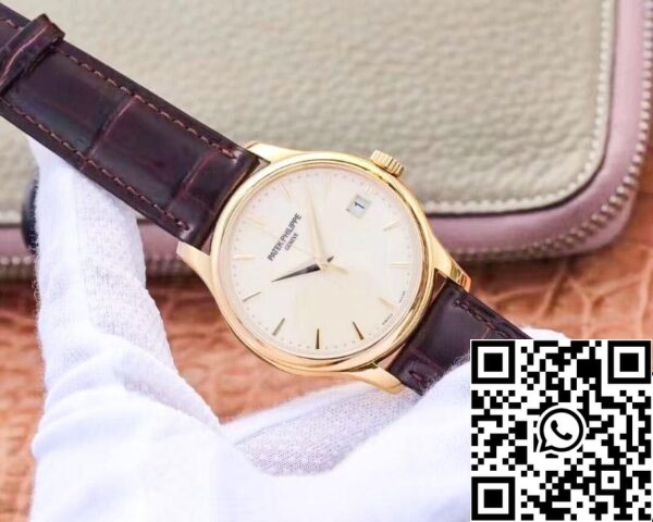 2 88 78a8047b 58e6 413b a83a 80ce6c7926d9 Patek Philippe Calatrava 5227J-001 ZF Factory 1:1 Best Edition 18K Geelgoud Case Zwitserse Cal.324 SC