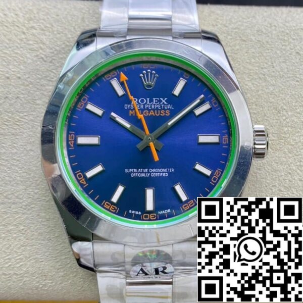 2 8 160c847d b6c7 4c67 afb2 fa7871aef74e Rolex Milgauss 116400GV AR Factory 1:1 Best Edition Swiss ETA3131