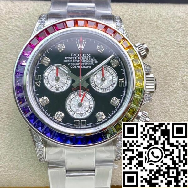 2 8 53827ab0 b00e 4fb0 b81b d8ae0a6cd0c0 Rolex Daytona 116599 RBOW 1:1 Най-добро издание TW Factory Black Dial