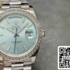 2 8 63e2c0d5 40f7 465a 9cad 8a345b38df9d Rolex Day Date 228236 1:1 Best Edition GM Factory V2 Tegengewicht Versie Blauwe Wijzerplaat