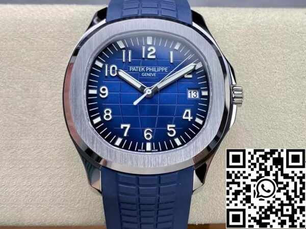 2 8 76d1753f 9ac7 49ac 9cee 3560a773b823 Patek Philippe Aquanaut 5168G-001 1:1 Best Edition 3K gyári kék színárnyalatú számlapja