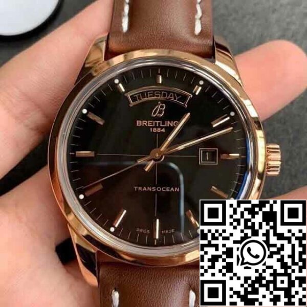 2 8 8c112b66 db18 4066 98bc e276463ddbc1 Réplica Breitling Transocean R45310121B1P1 V7 Factory Mostrador Preto