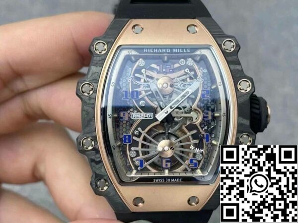 2 8 a0f365c7 cef2 4f79 b117 f58da8d1dd5a Richard Mille RM21-01 1:1 Meilleure édition RM Factory Tourbillon Cadran Squelette