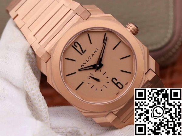 2 8 fb773cd9 5263 4ea8 87e1 0e9caa59088c Bvlgari Octo Finissimo 102912 1:1 Best Edition BV Factory Rose Gold Dial