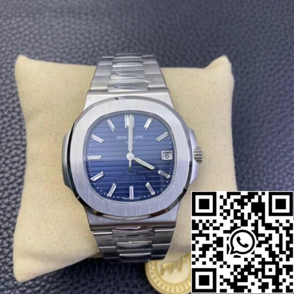 2 90 Patek Philippe Nautilus 5711/1P 40° Anniversario 1:1 Migliore edizione PPF Quadrante blu di fabbrica